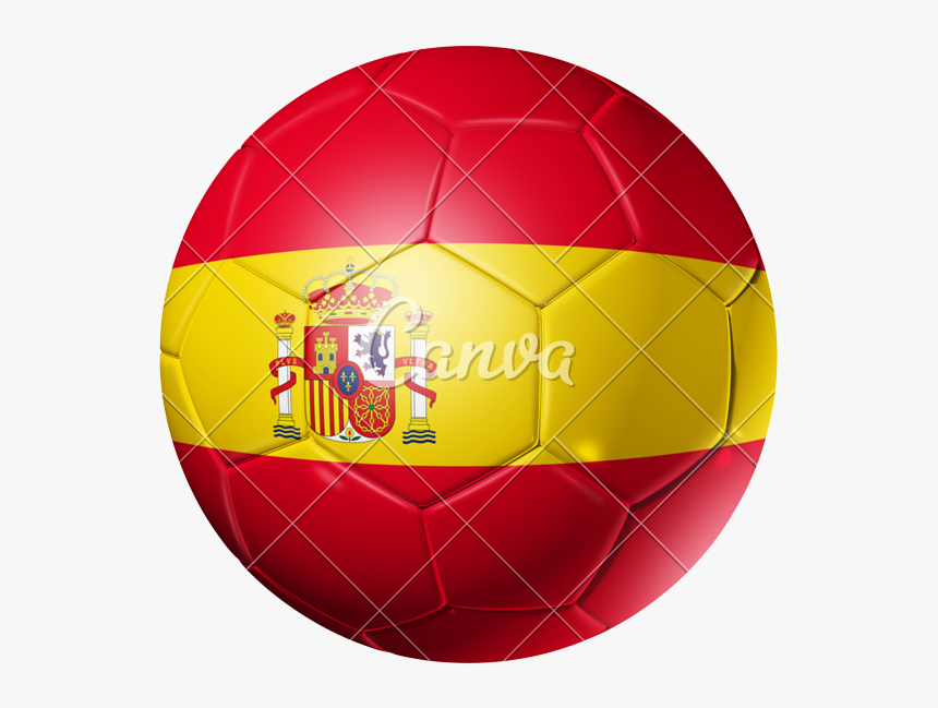 Spain Soccer Logo Png - Soccer Ball With Spain Flag Png, Transparent Png, Free Download