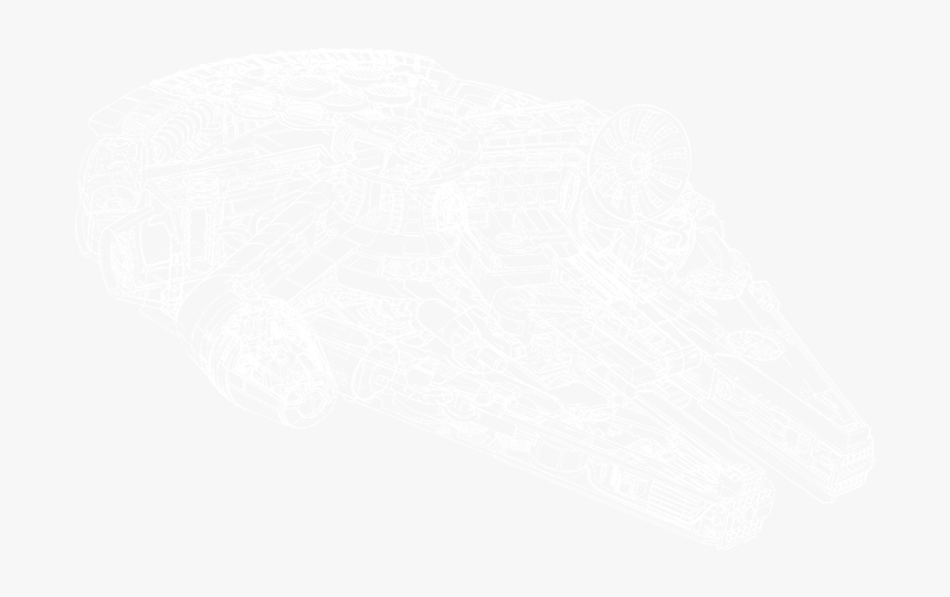 Blueprint Millennium Falcon Draw, HD Png Download, Free Download