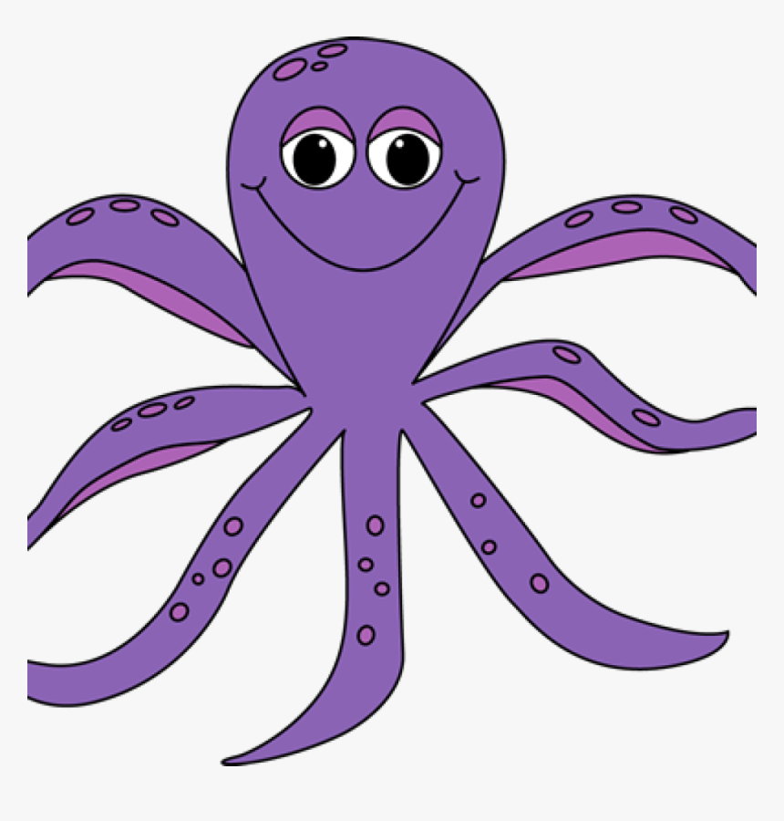 Banner Black And White Library Clipart Volleyball Hatenylo - Purple Octopus Clipart, HD Png Download, Free Download