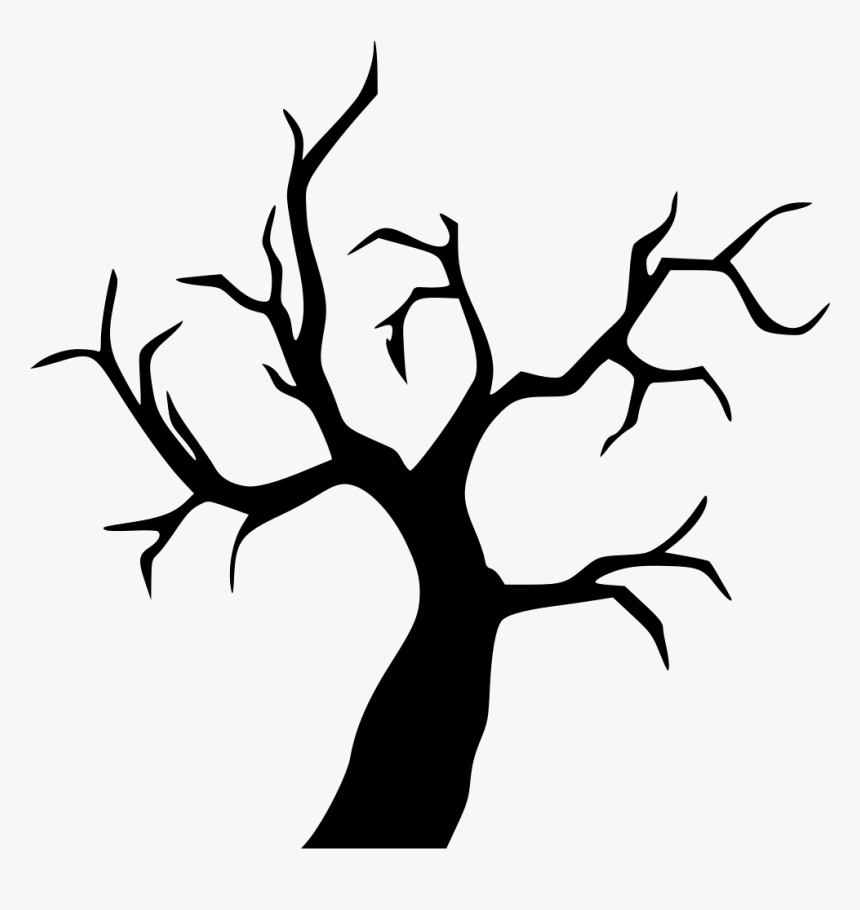 Silueta De Arbol De Terror Clipart , Png Download - Tree Halloween, Transparent Png, Free Download