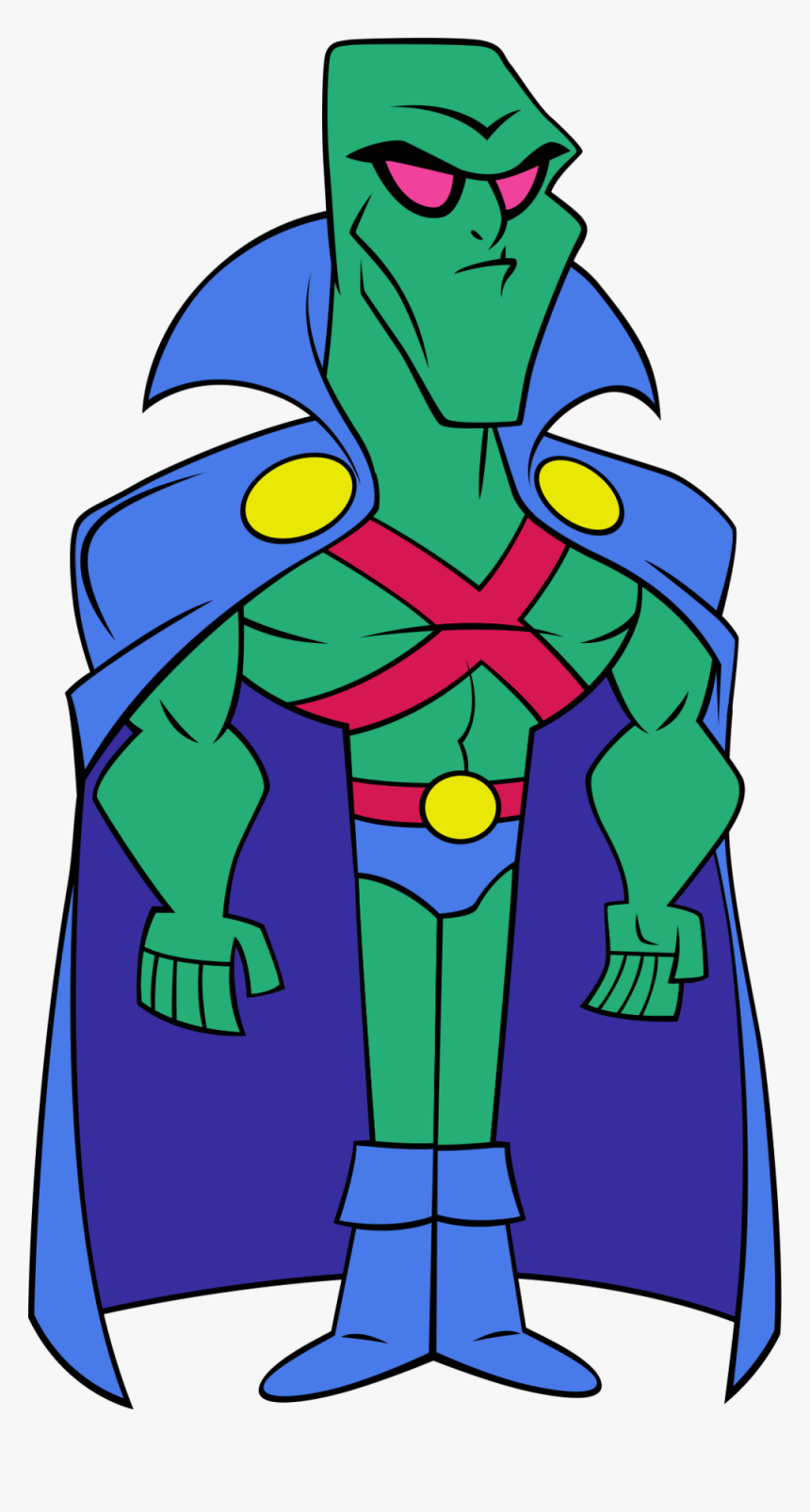 Tt2 City Martianmanhunter - Cartoon, HD Png Download, Free Download