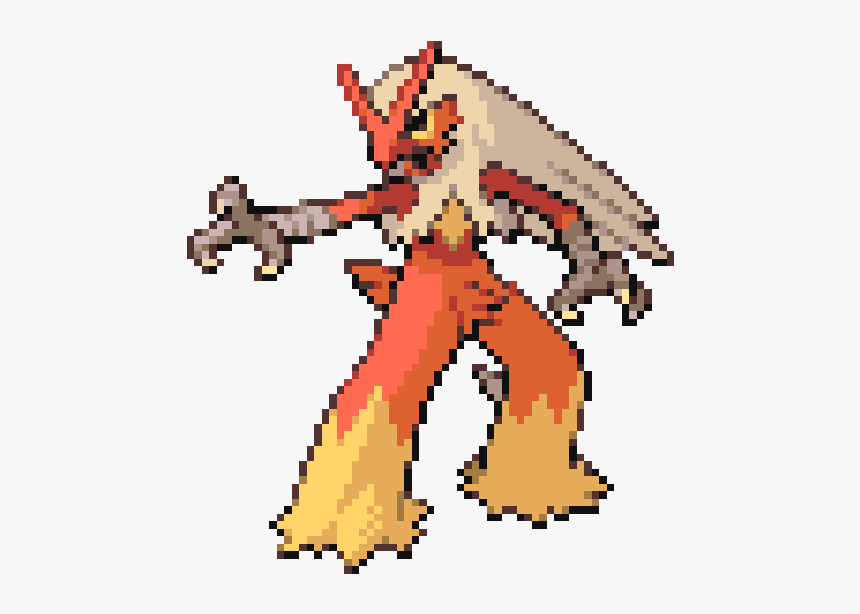 Pokemon Blaziken Pixel Art, HD Png Download, Free Download