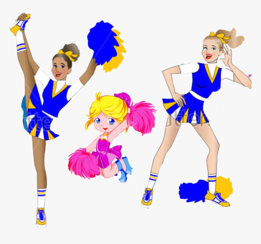 Cheerleaders @hamstersrule Freetoedit - Cheerleader Cartoon, HD Png Download, Free Download