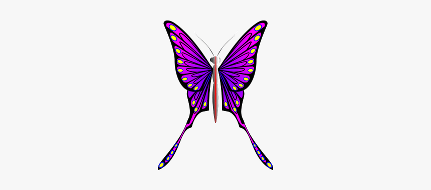 Purple Butterfly Clipart - Butterflies, HD Png Download, Free Download