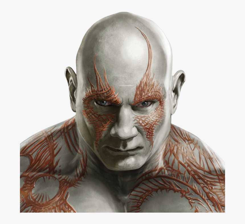 Drax Cut Out , Png Download - Drax The Destroyer Face, Transparent Png, Free Download