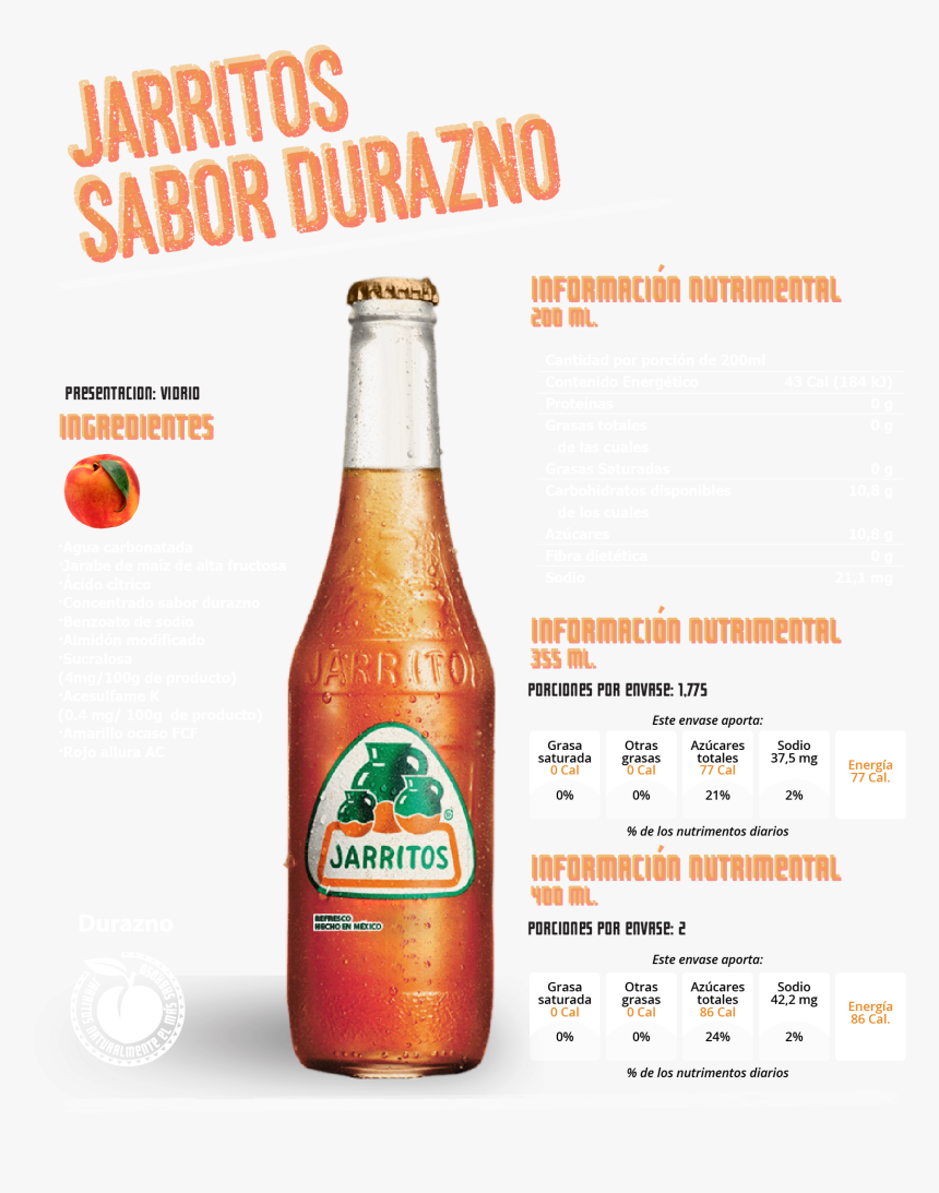 Jarritos Tamarind (1747x2017), Png Download - Informacion Nutrimental De Jarritos, Transparent Png, Free Download