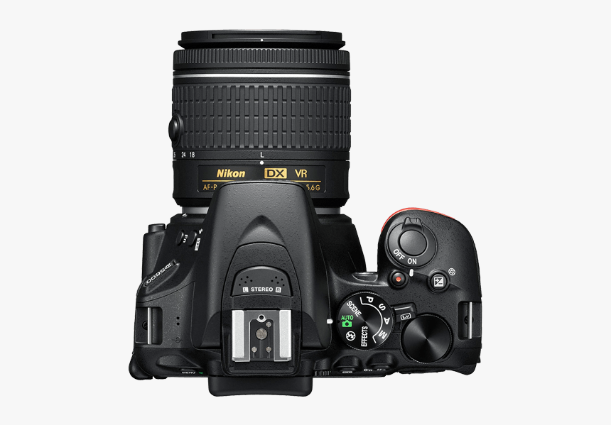Nikon D5600 Dslr Camera 18-55mm Lens - Nikon D5600 Dslr Camera With 18 55mm, HD Png Download, Free Download