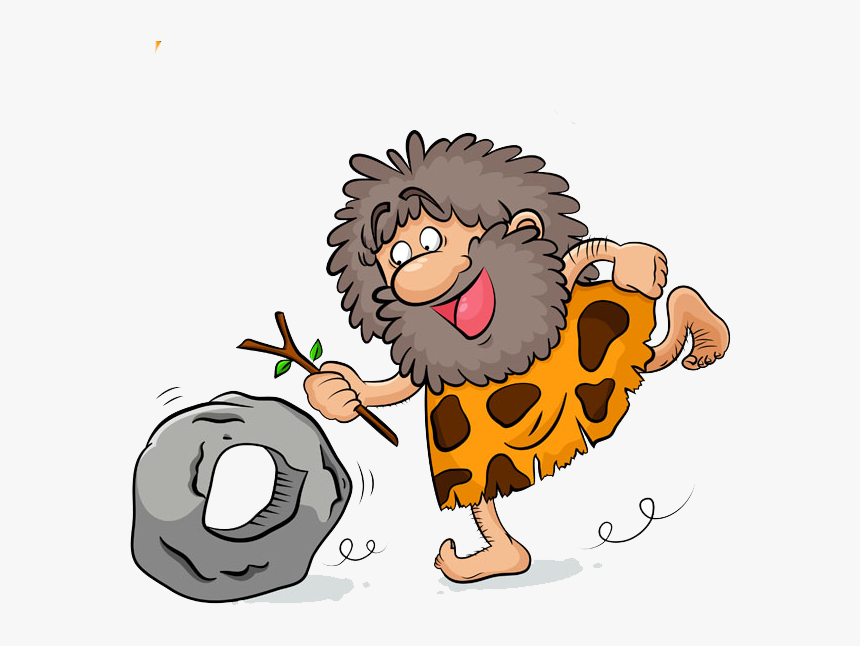 Prehistoric Drawing Caveman - Cartoon Stone Age People, HD Png Download, Free Download