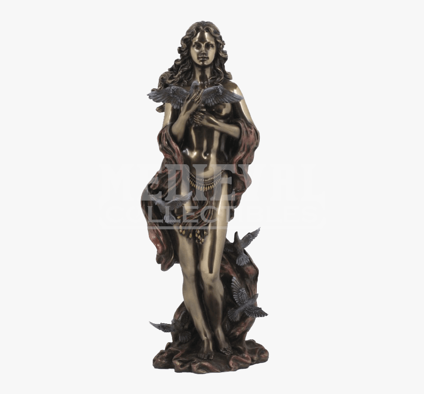 Aphrodite Statue Bronze , Png Download - Goddess Of Love Statue, Transparent Png, Free Download