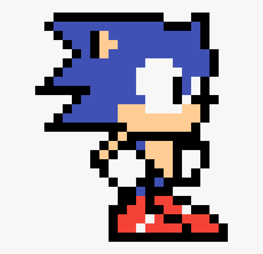 Pixel Art Sonic Pixel , Png Download - Pixel Art 8 Bit Sonic, Transparent Png, Free Download
