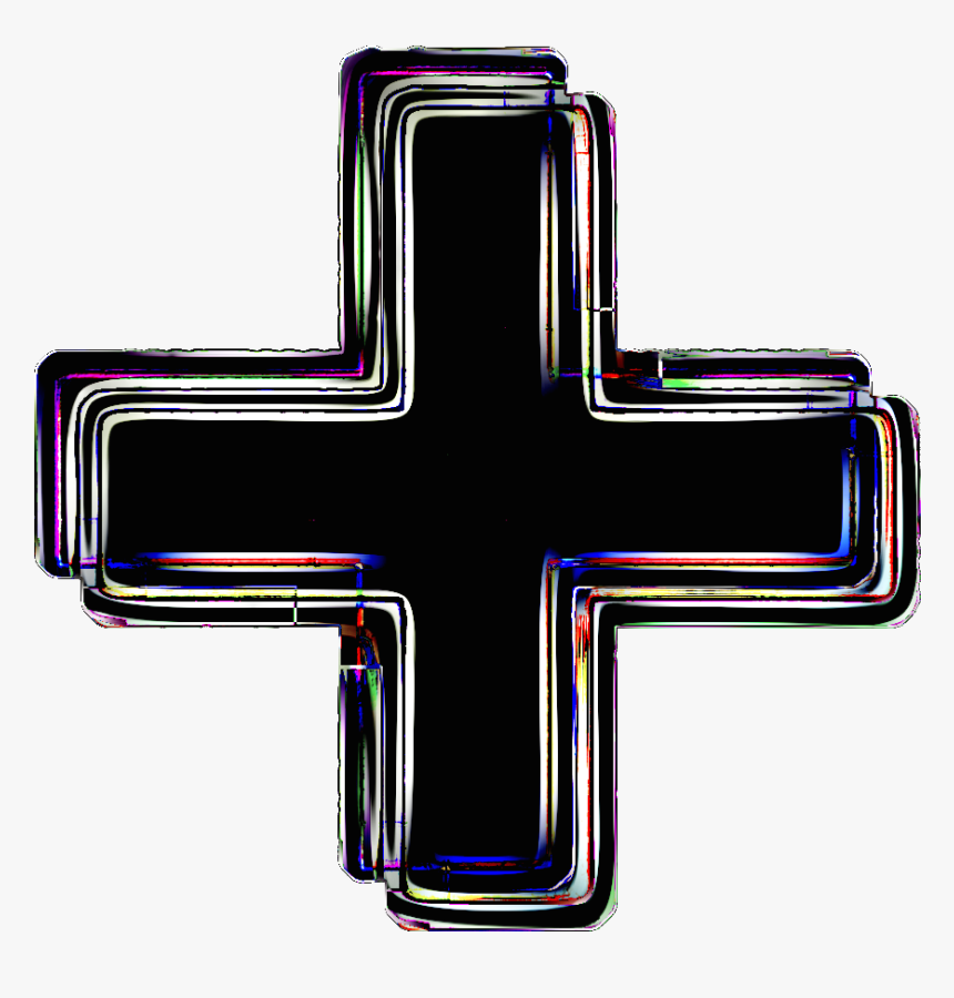 #cross #3d #x #glitch #sticker #grunge - Glitch Cross Png, Transparent Png, Free Download