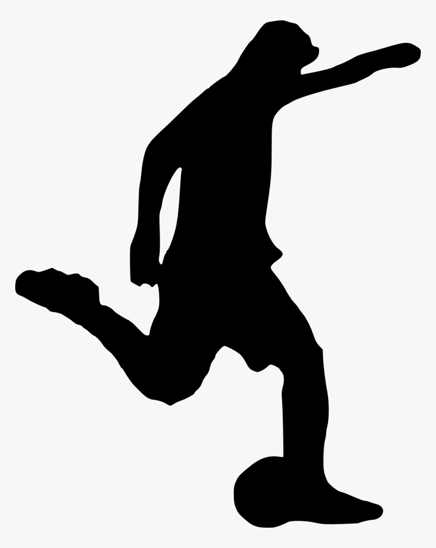 Transparent Football Player Silhouette Png - Silhouette, Png Download, Free Download