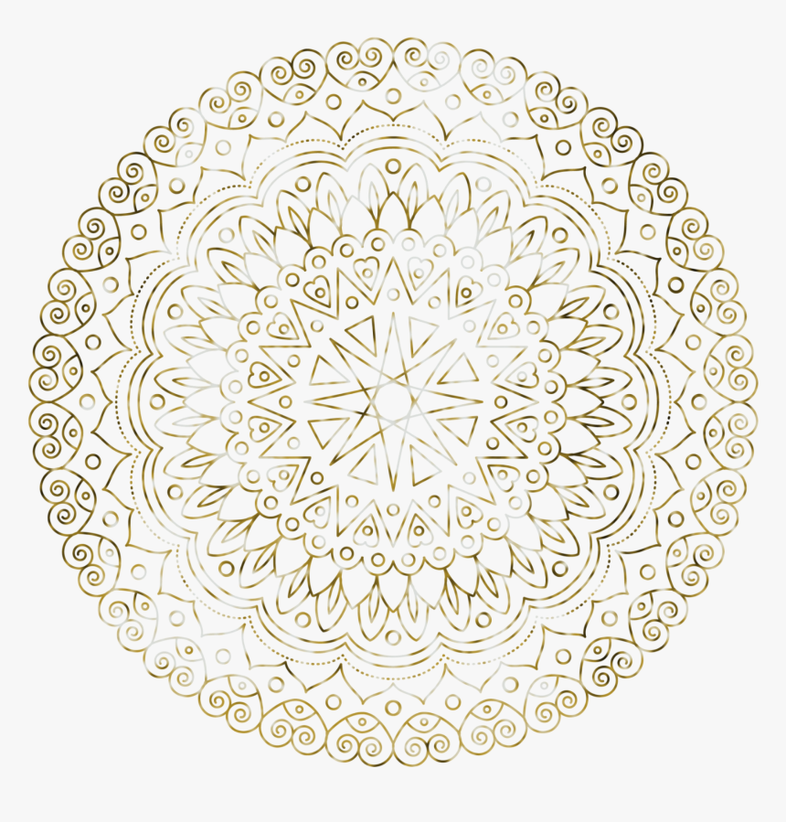 #mandala #gold #symmetry #png - Circle, Transparent Png, Free Download