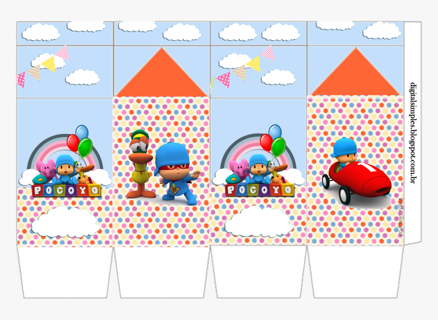 Kit De Personalizados Tema Pocoyo Convites Digitais - Tema Pocoyo Png, Transparent Png, Free Download