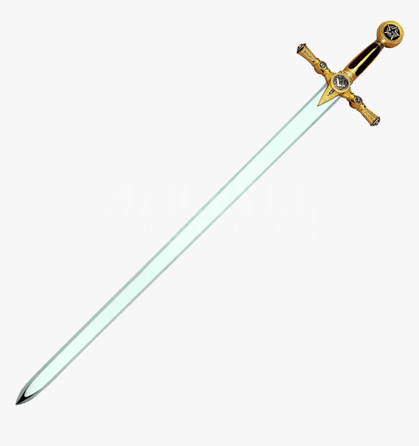 Sword Together With Cartoon Sword Clip Art Likewise - Spanish Rapier Sword, HD Png Download, Free Download
