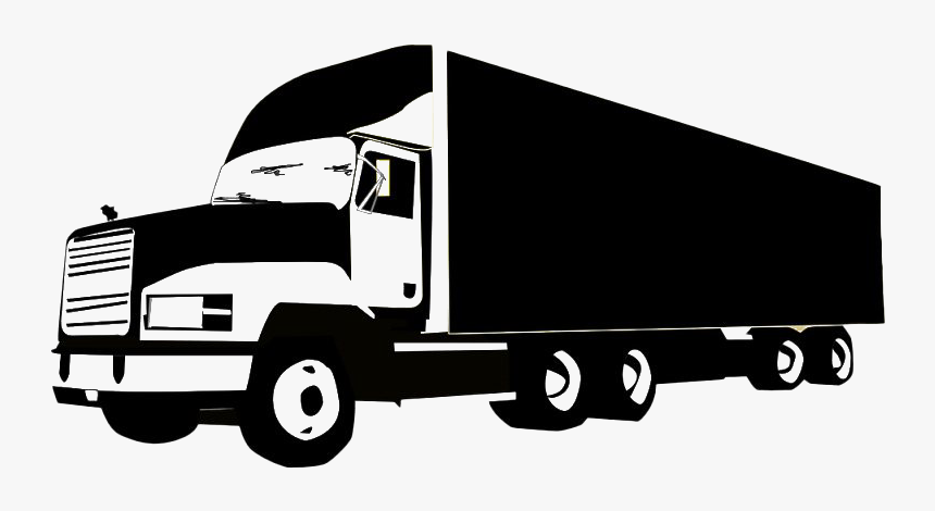 Vector Truck Png Image - Silhouette Of A Truck, Transparent Png, Free Download