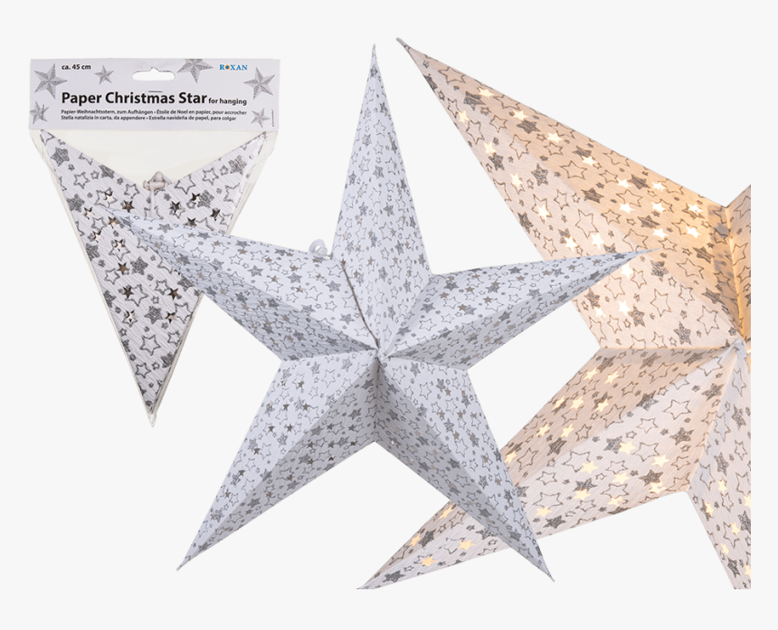 Transparent Christmas Star Png - White Christmas Star Paper, Png Download, Free Download