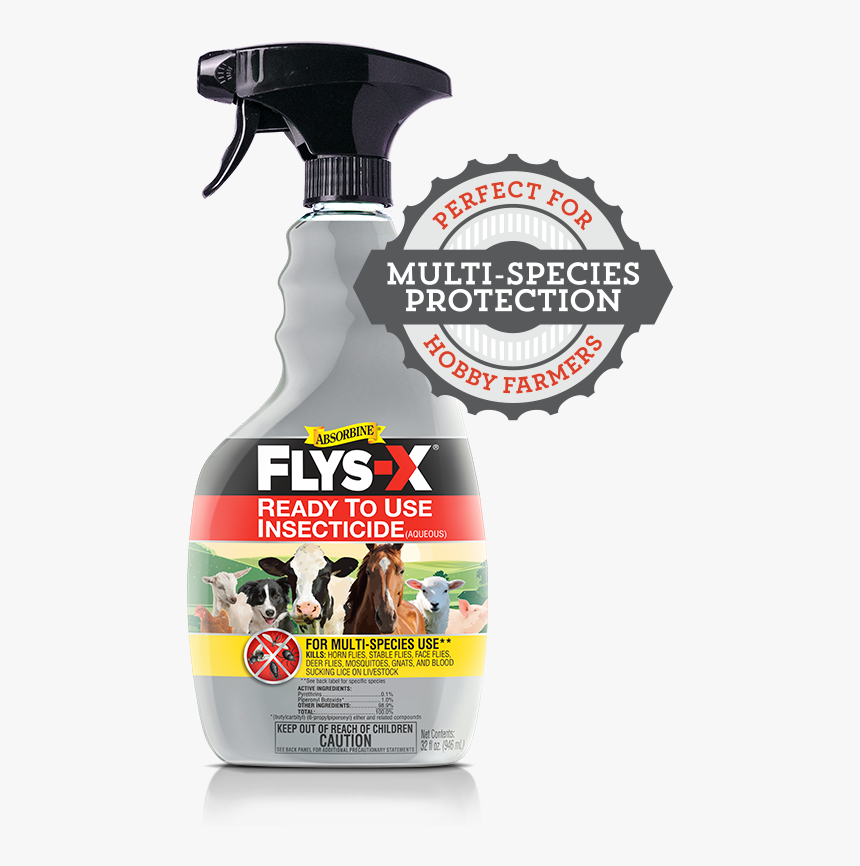 Absorbine Flys-x For Livestock Rtu Insecticide, HD Png Download, Free Download