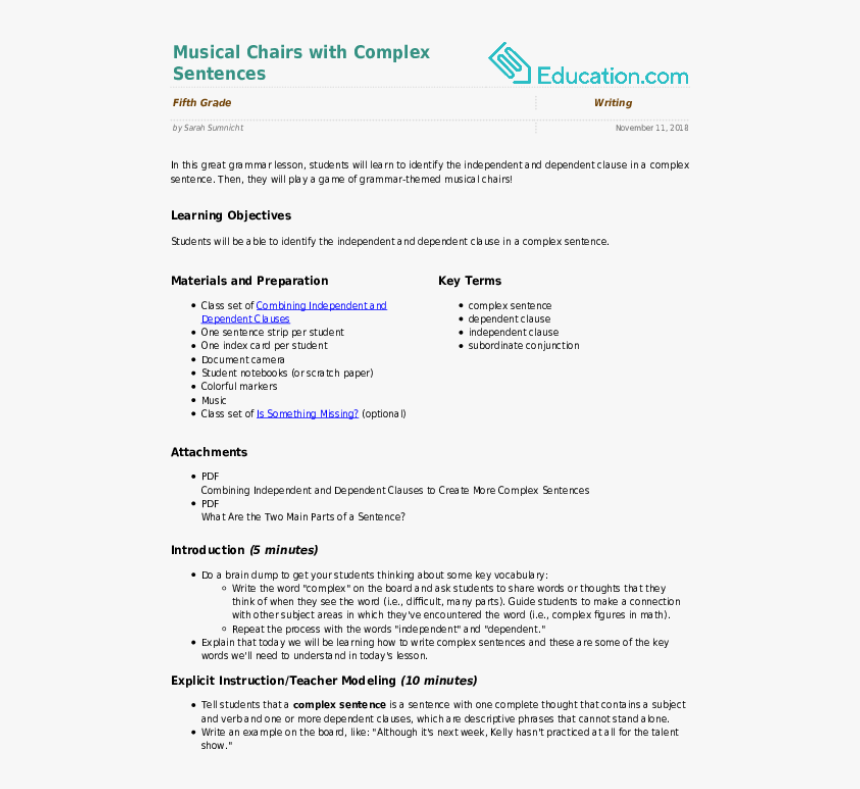 Related Learning Resources - Lesson Plan On Parts Of Speech, HD Png Download, Free Download