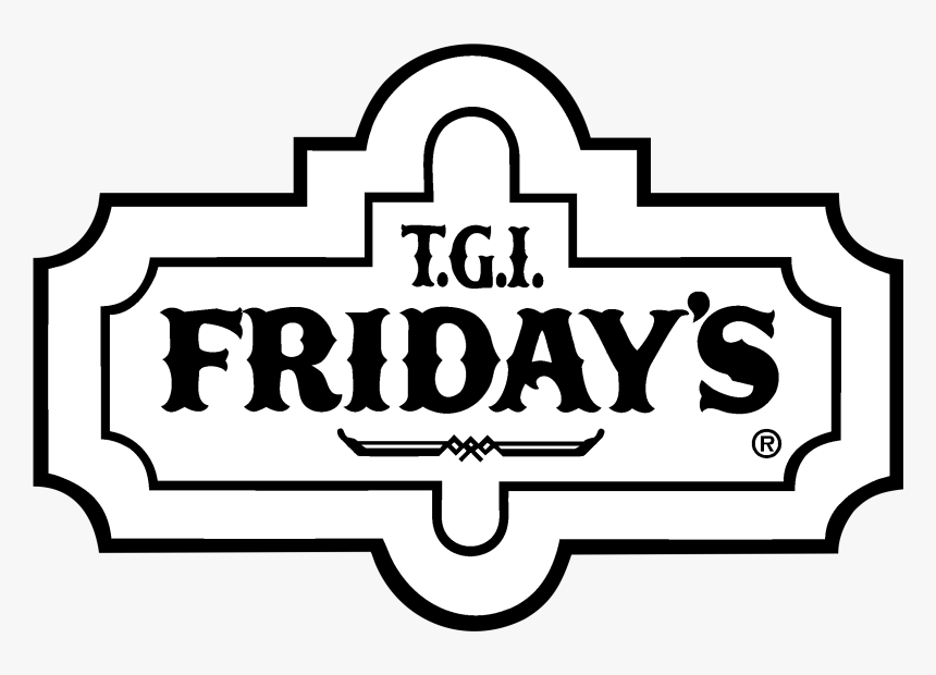 Friday"s Logo Black And White Clipart , Png Download, Transparent Png, Free Download