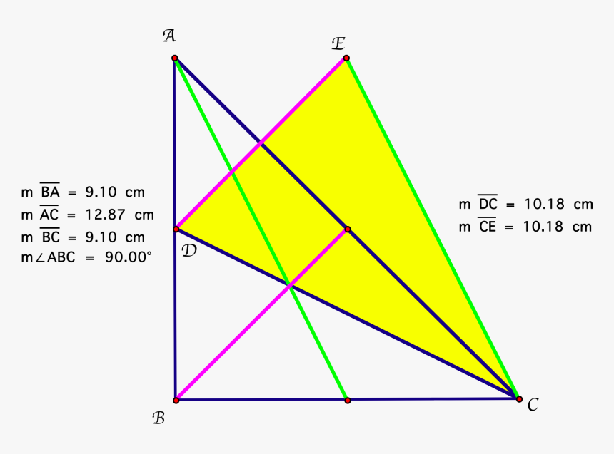 Looking At An Isosceles Triangle, We Know That The - Median Of Right Scalene Triangle, HD Png Download, Free Download