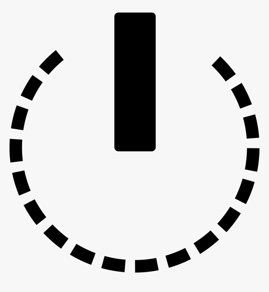 Power Symbol Variant Comments - Broken Lines Circle Png, Transparent Png, Free Download