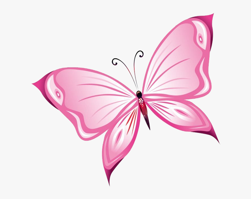 Pink Butterfly Png Image - Transparent Background Pink Butterfly Png, Png  Download - kindpng