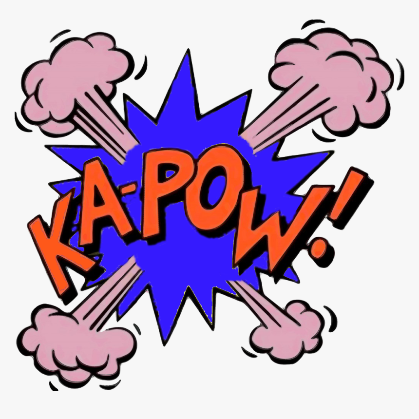 Ka Pow Pop Art, Png Download - Comic Book Onomatopoeia Pop Art, Transparent Png, Free Download