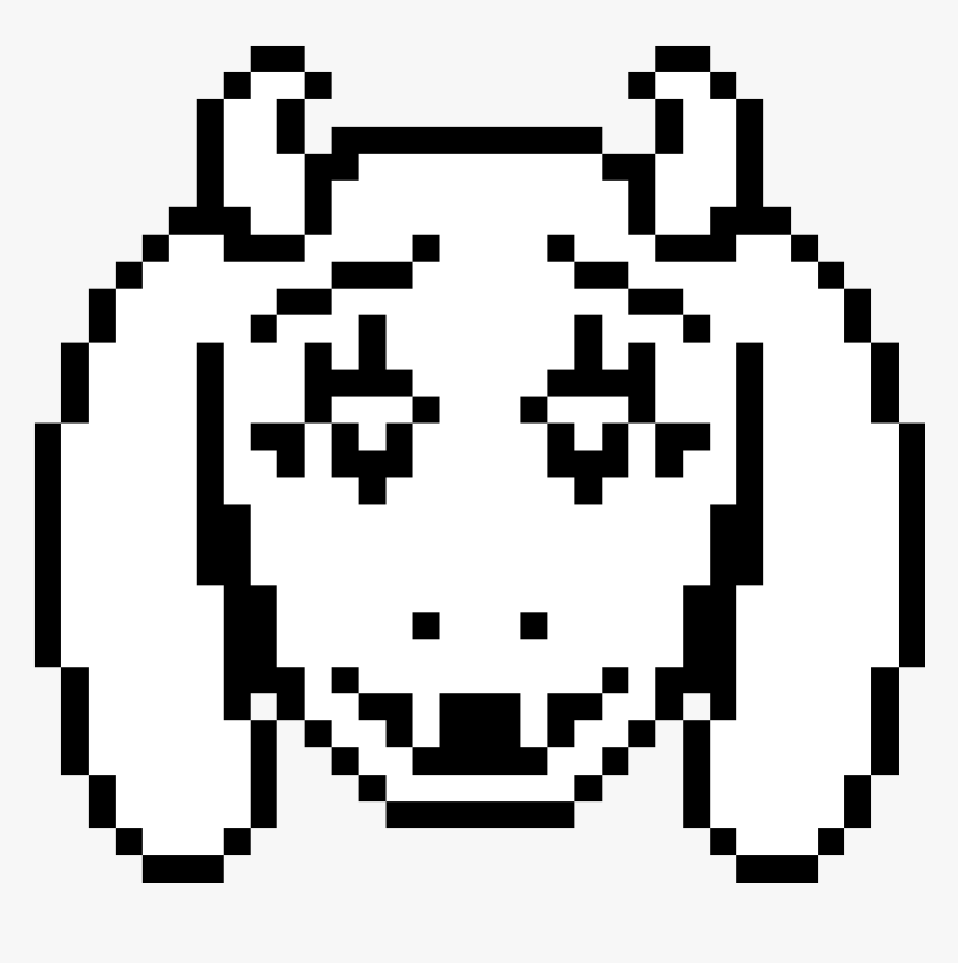 Transparent Delta Clipart - Undertale Toriel Head Sprite, HD Png Download, Free Download