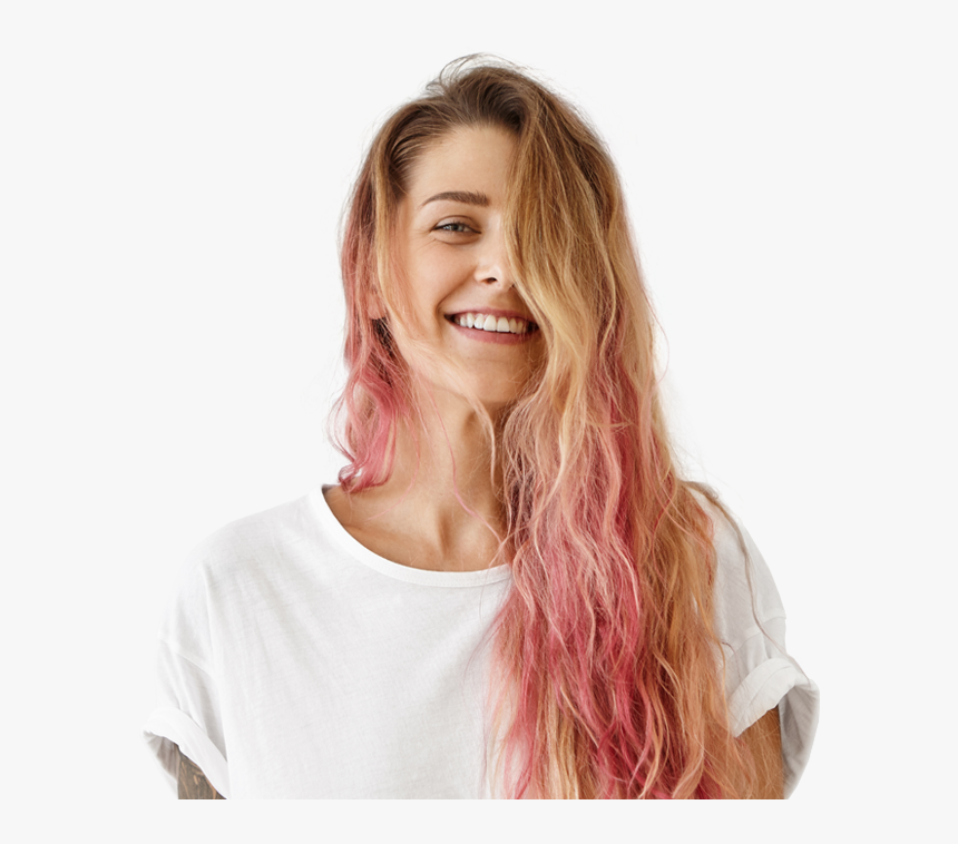 Cabelo Loiro Com Ombre Vermelho, HD Png Download, Free Download