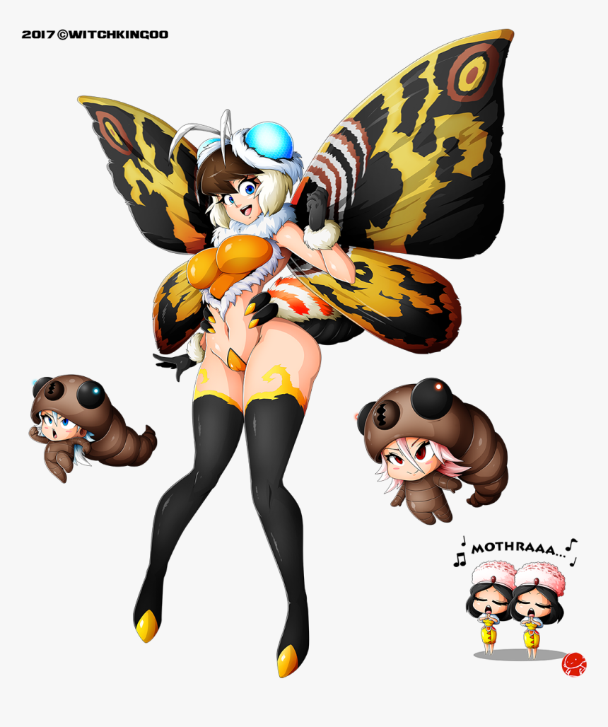 Transparent Mothra Png - Kaiju Girls Witchking, Png Download, Free Download