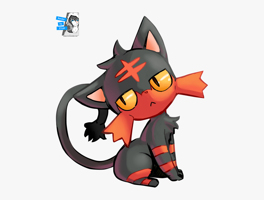 Render Litten - Cartoon, HD Png Download, Free Download