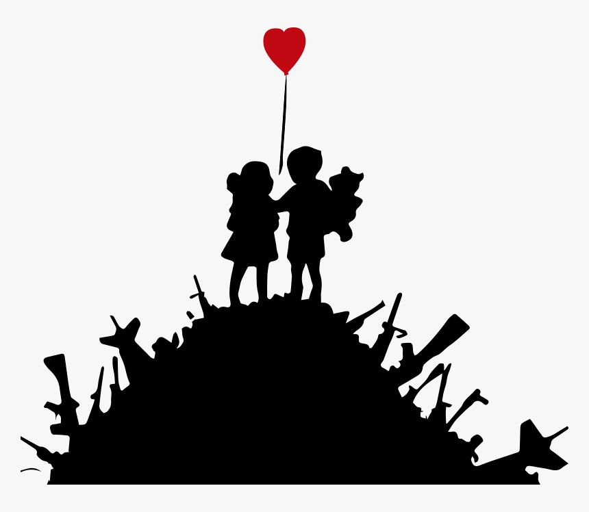 Banksy Kids On Guns, HD Png Download, Free Download