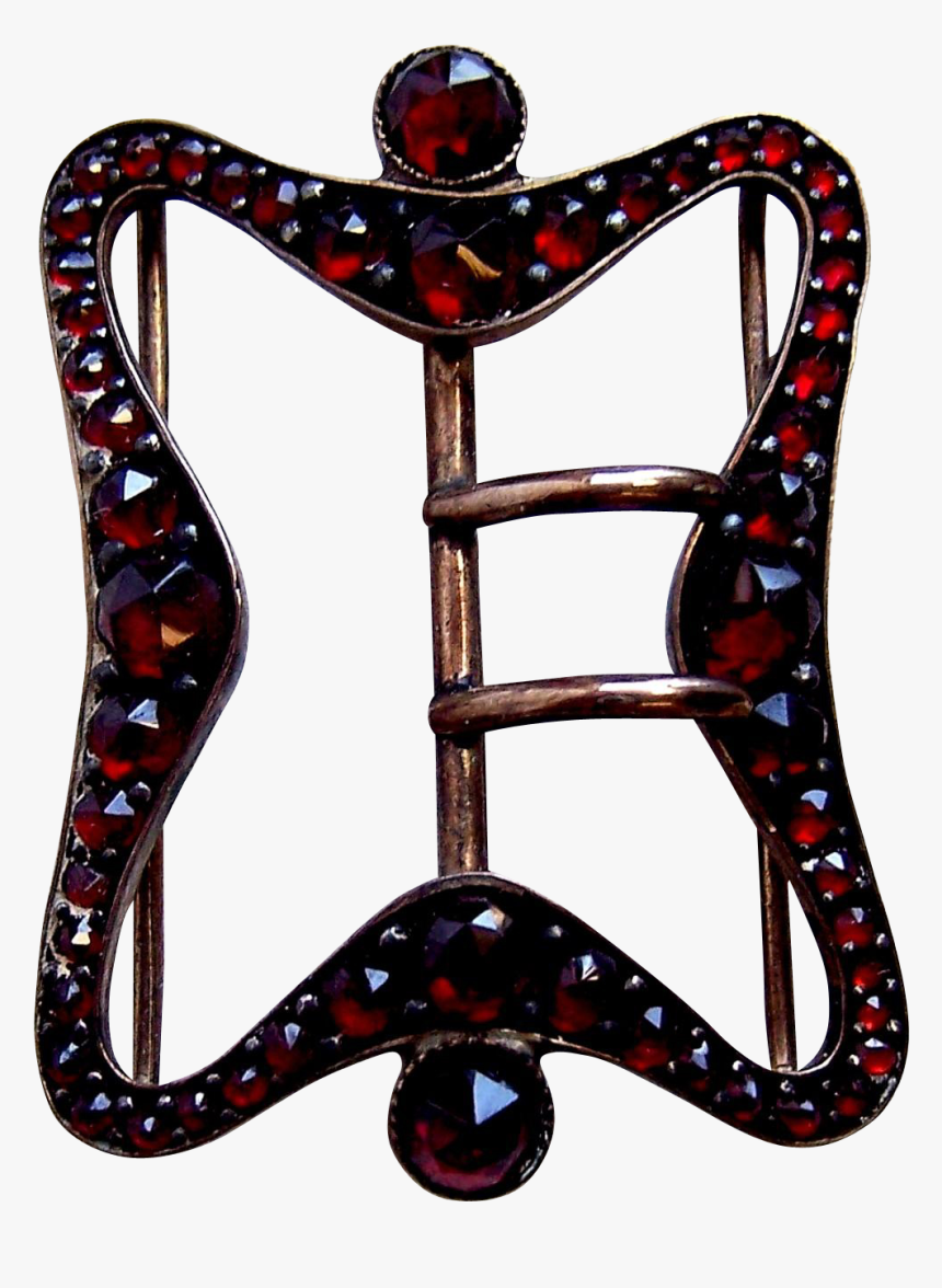 Victorian Bohemian Garnet Belt Buckle Dress Buckle - Invertebrate, HD Png Download, Free Download