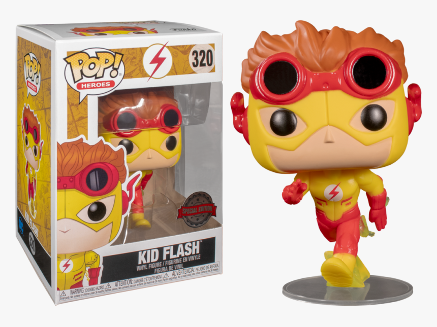 Kid Flash Us Exclusive Pop Vinyl [rs] - Kid Flash Funko Pop, HD Png Download, Free Download