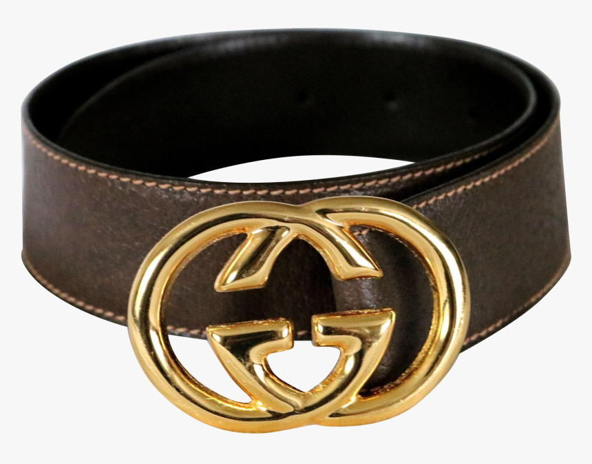 Gucci Belt Png - Gucci Vintage Brown Belt, Transparent Png, Free Download