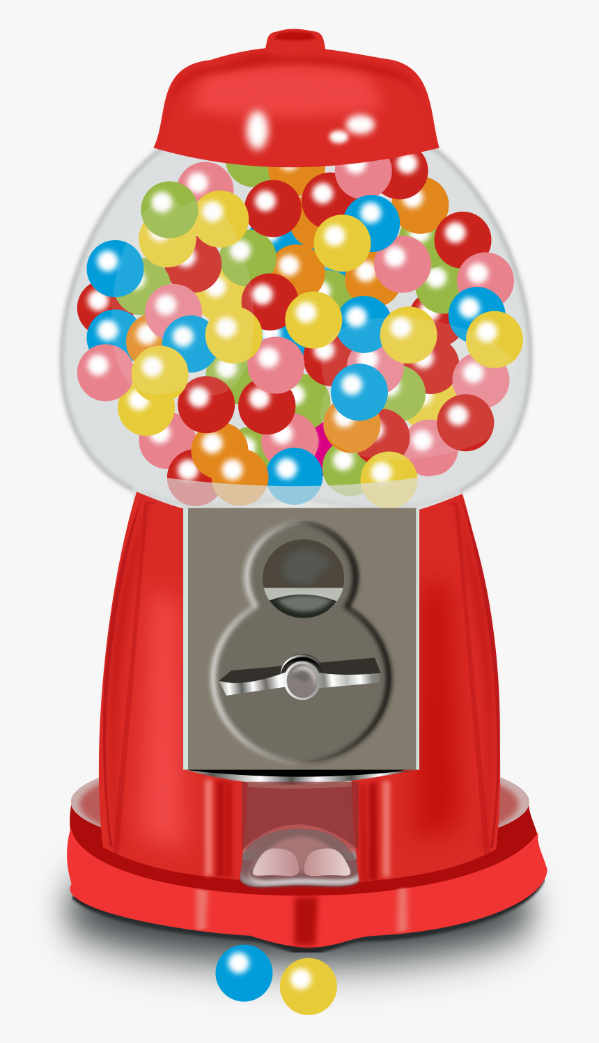 Gumball Machine Clip Arts - Chewing Gum Machine, HD Png Download, Free Download
