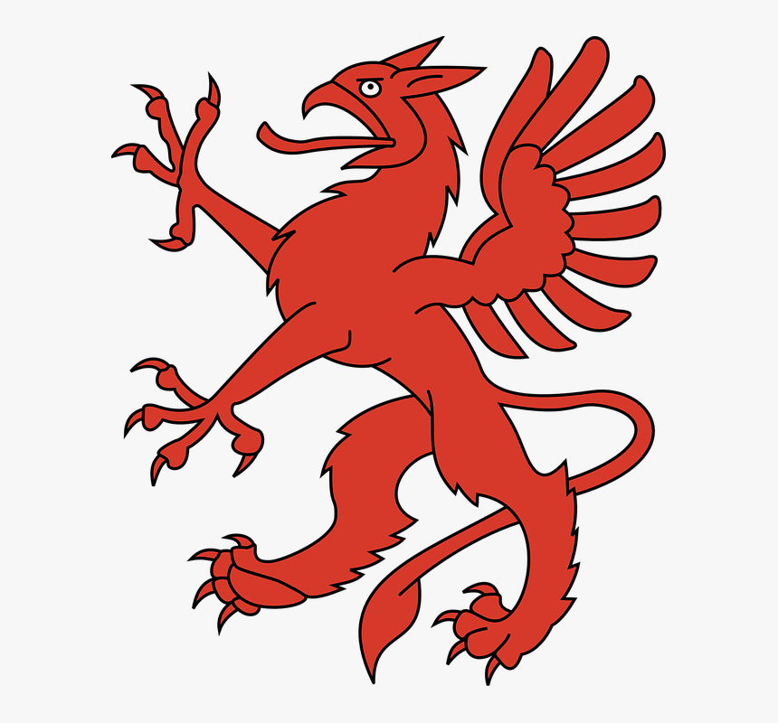 Griffin Heraldry Png, Transparent Png, Free Download