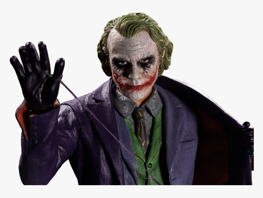 Iko1047 Heath Ledger Dark Knight Joker Statue 04, HD Png Download, Free Download