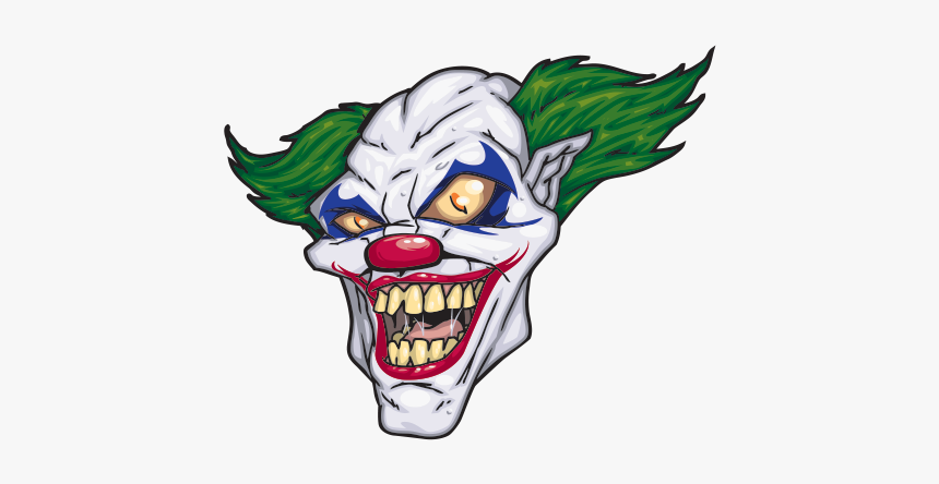 Joker - Scary Clown Face Png, Transparent Png, Free Download