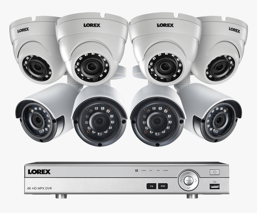 2k Super Hd Security Camera System With 8 Outdoor Cameras, - Lorex Cameras, HD Png Download, Free Download