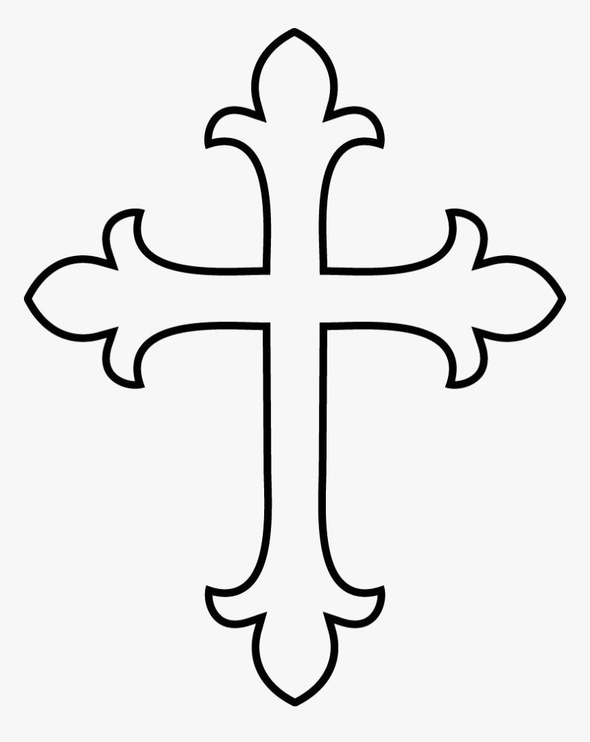 Clipart Cross, Hd Png Download - Clipart Fleur De Lis Cross, Transparent Png, Free Download