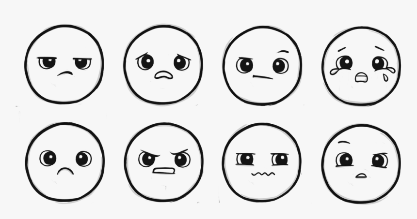 Unhappy Emojis - Cartoon, HD Png Download, Free Download