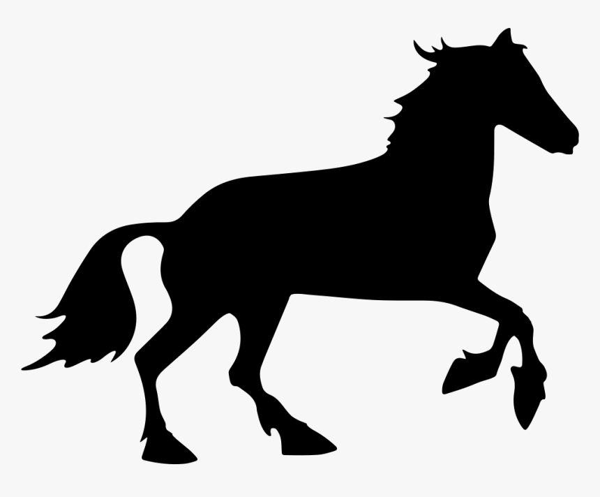 Horse Black Shape - Public Domain Horse Silhouette, HD Png Download, Free Download