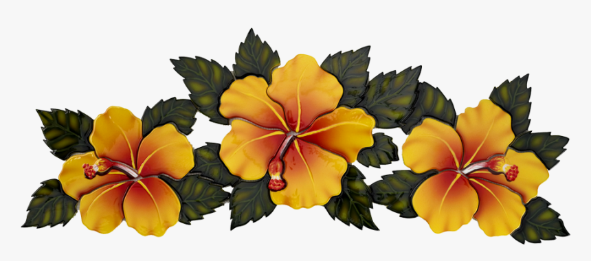 Hf74y Yellow Hibiscus Flower Copy - Hibiscus, HD Png Download, Free Download