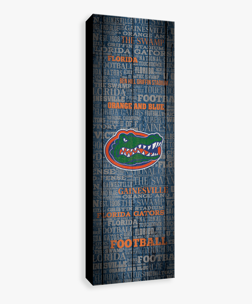 Florida Gators Typography On Wood - Florida Gators, HD Png Download, Free Download
