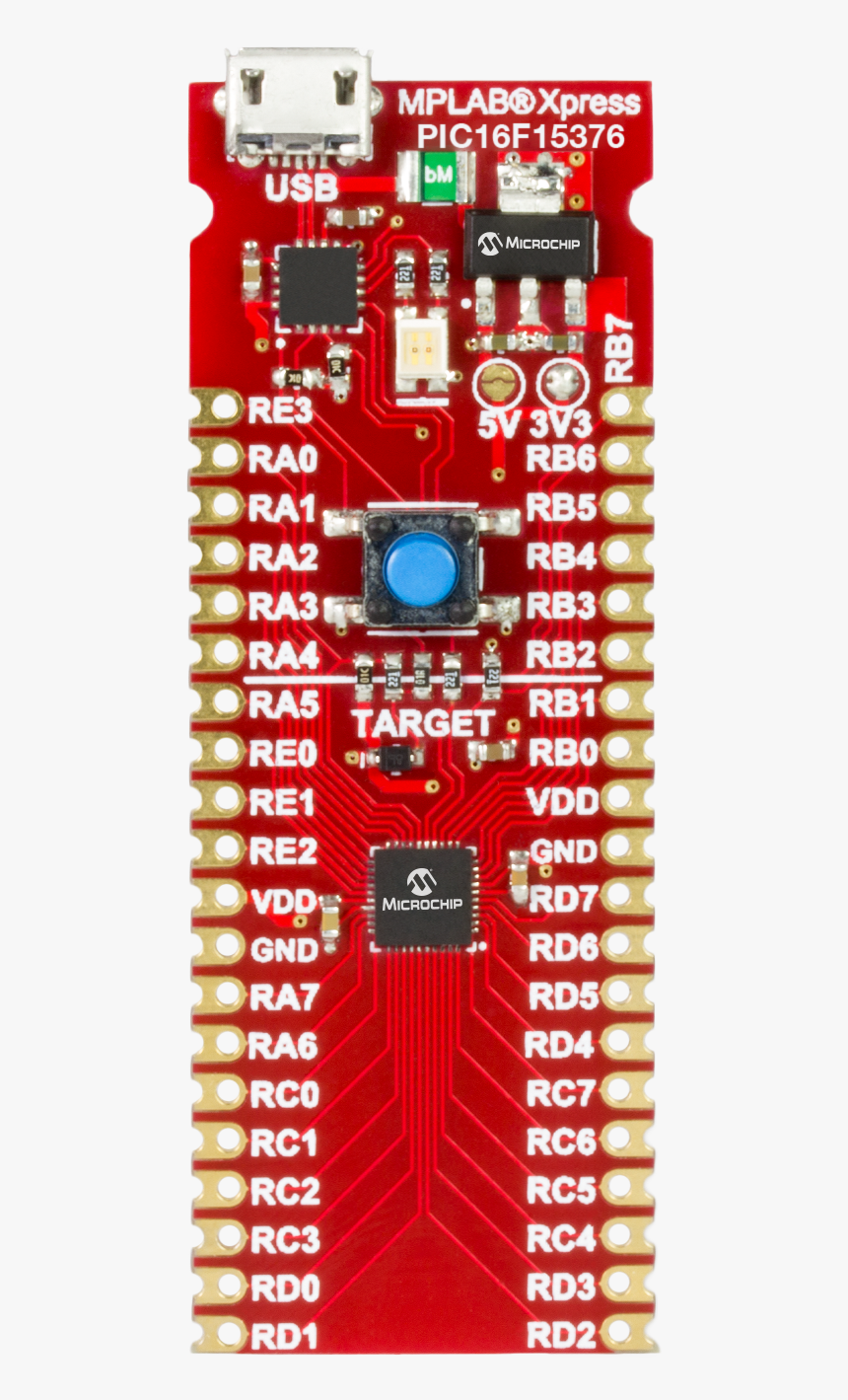 Microchip Pic16f15376 Xpress Evaluation Board, Dm164143 - Mplab, HD Png Download, Free Download