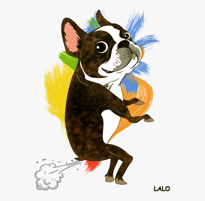 Transparent Fart Png - Boston Terrier Drawing Easy, Png Download, Free Download