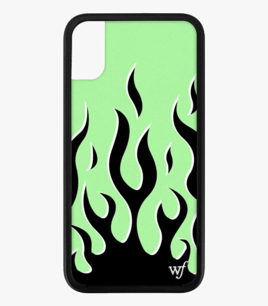 Neon Green Flames Wf Case 🛁🌷 - Wildflower Cases Iphone 8, HD Png Download, Free Download