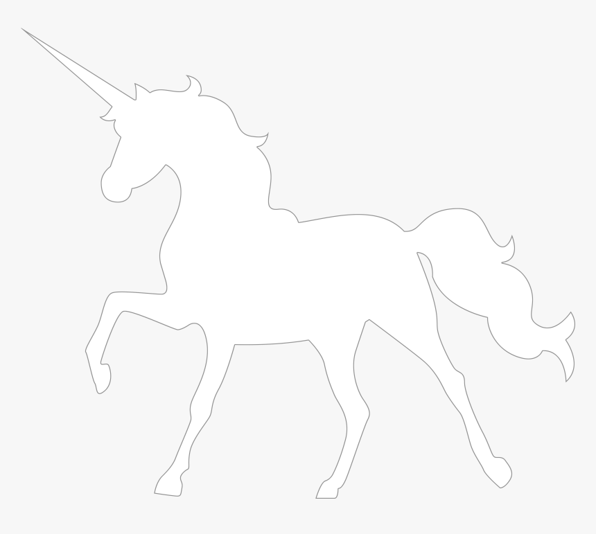 Free Unicorn Silhouettes - Rainbow Unicorn Birthday Presents, HD Png Download, Free Download